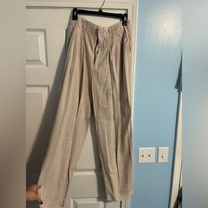 free people calla pleated trousers, size 6